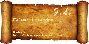 Falusi Lizandra névjegykártya